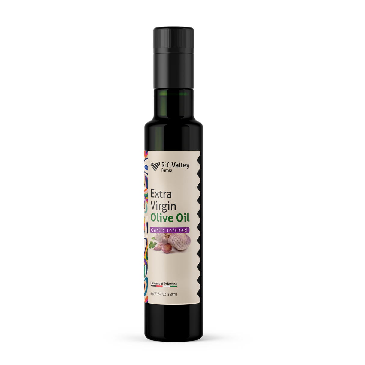 Garlic Infused Olive Oil 250ml | Palestinian Olive Oil UK