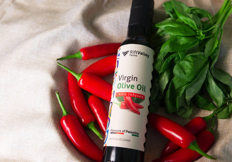 Chilli Infused Olive Oil 250ml | Palestinian Olive Oil UK